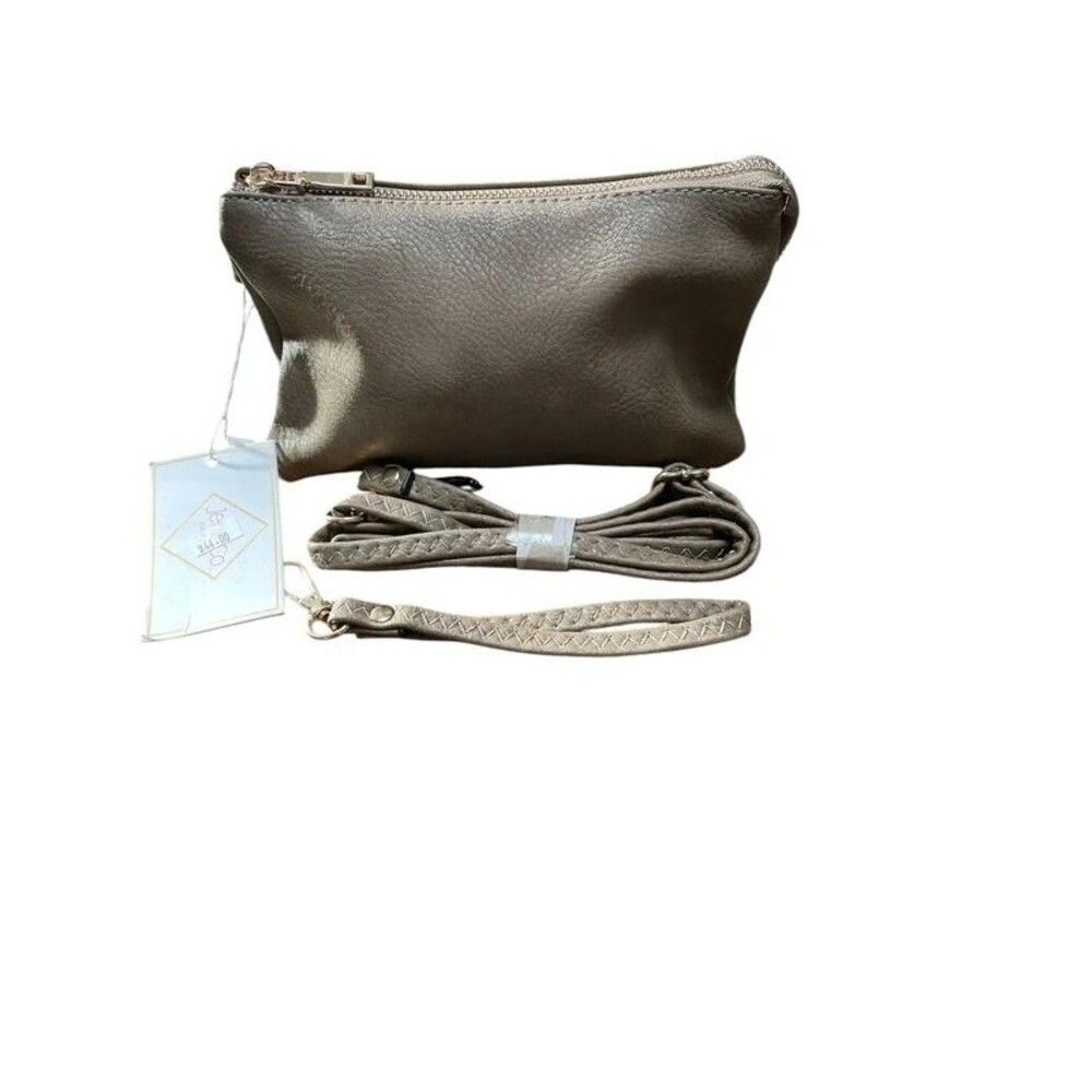 Jen & Co. NWT brown wristlet/Crossbody purse.